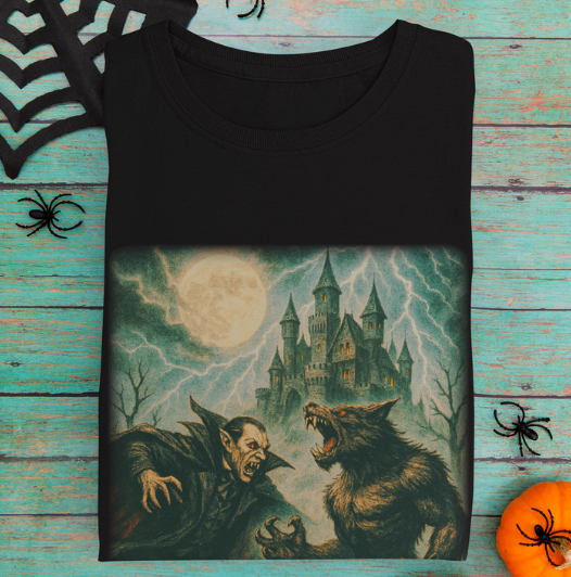 Vampire vs. Werewolf Feud T-Shirt