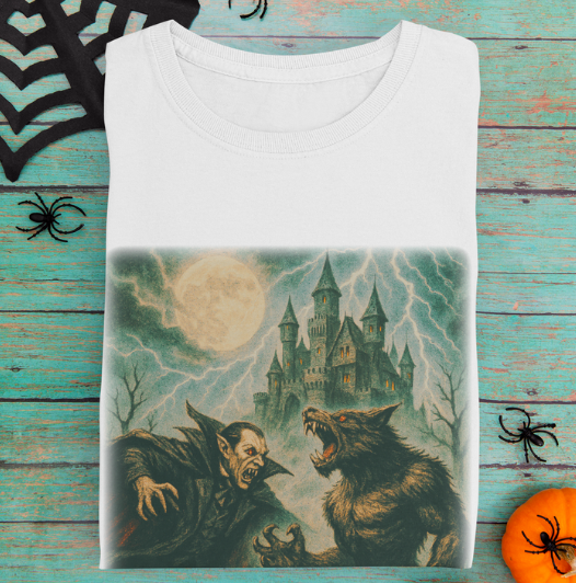 Vampire vs. Werewolf Feud T-Shirt