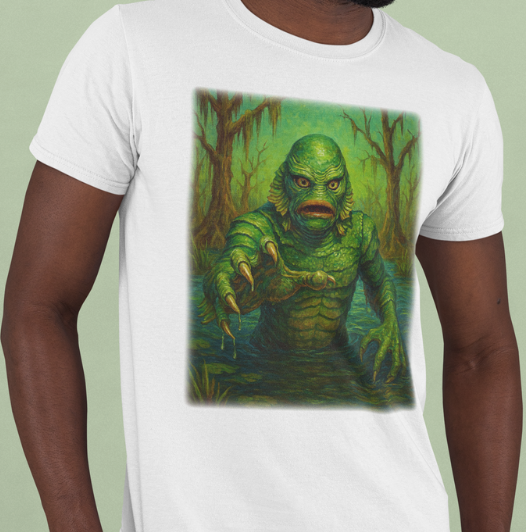 It Waits Below-Swamp Creature T-Shirt