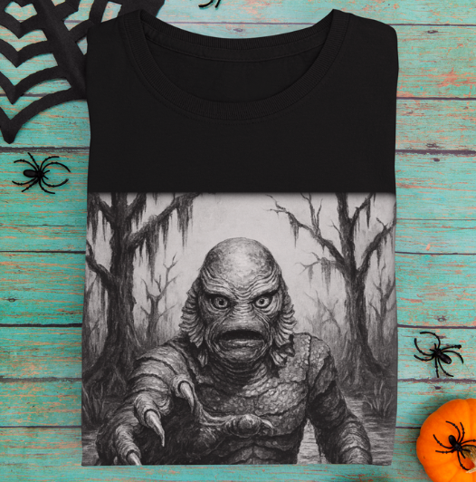 It Waits Below-Swamp Creature T-Shirt