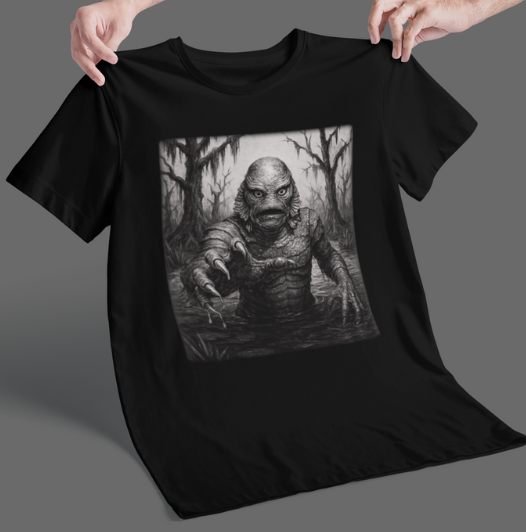 It Waits Below-Swamp Creature T-Shirt