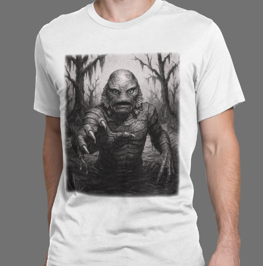 It Waits Below-Swamp Creature T-Shirt
