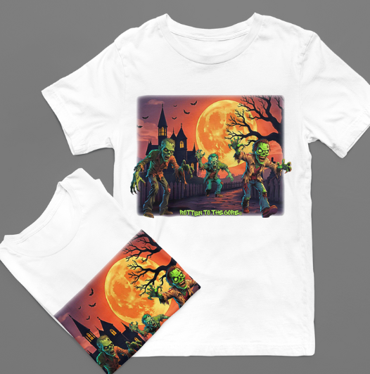 Rotten to the Core Zombie Tee – Moon March Edition