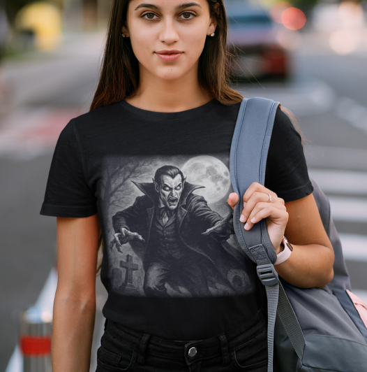 Moonlight Menace Vampire T-Shirt
