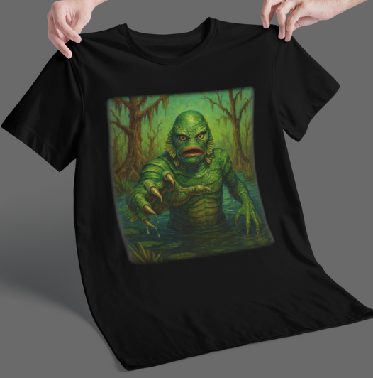 It Waits Below-Swamp Creature T-Shirt