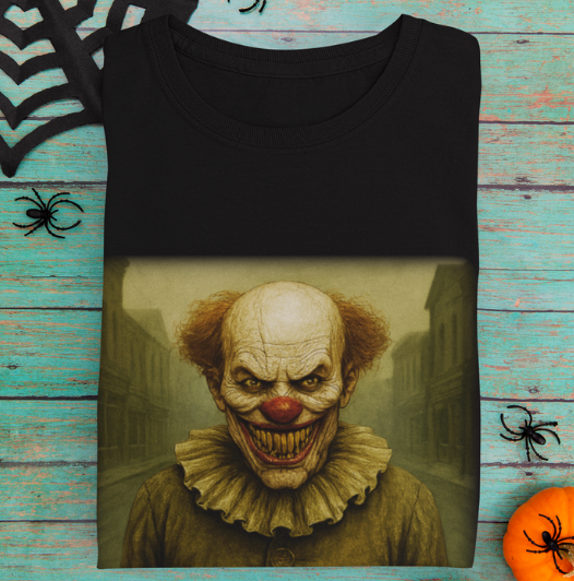 Antique Style Clown Tee – Street Haunt Edition