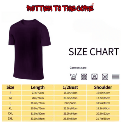 Rotten to the Core Zombie Tee – Haunted Path Edition