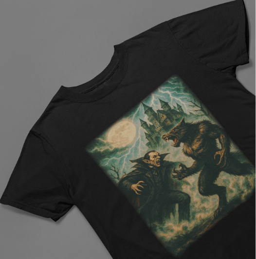 Vampire vs. Werewolf Feud T-Shirt