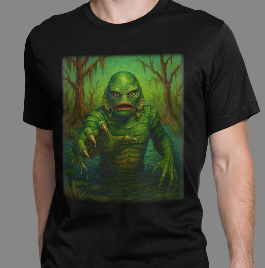 It Waits Below-Swamp Creature T-Shirt