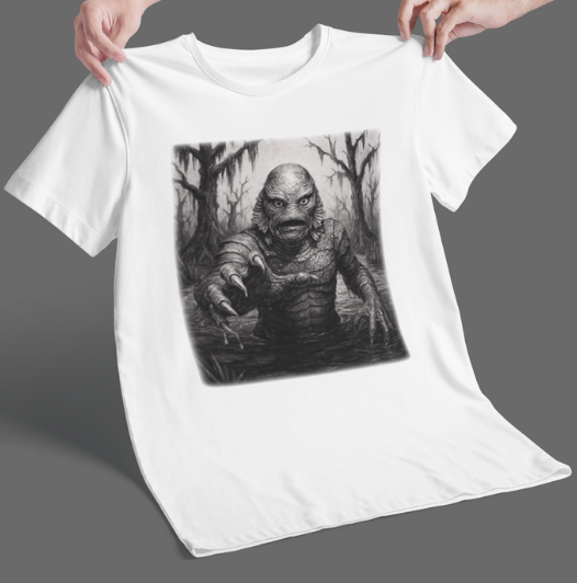 It Waits Below-Swamp Creature T-Shirt