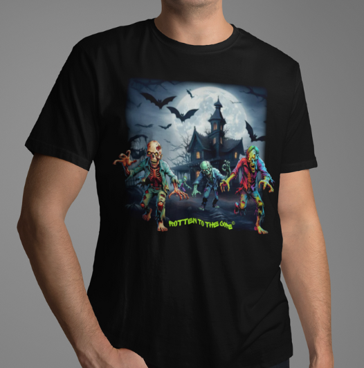 Rotten to the Core Zombie Tee – Zombie Invasion Edition