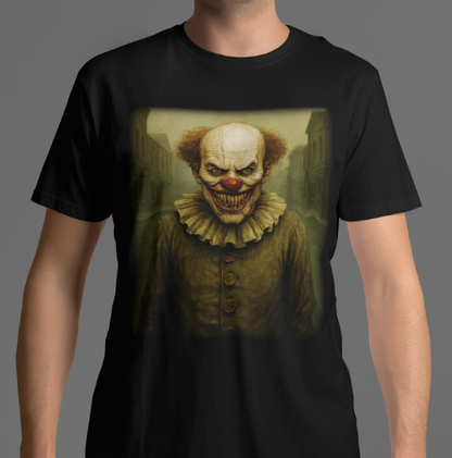 Antique Style Clown Tee – Street Haunt Edition