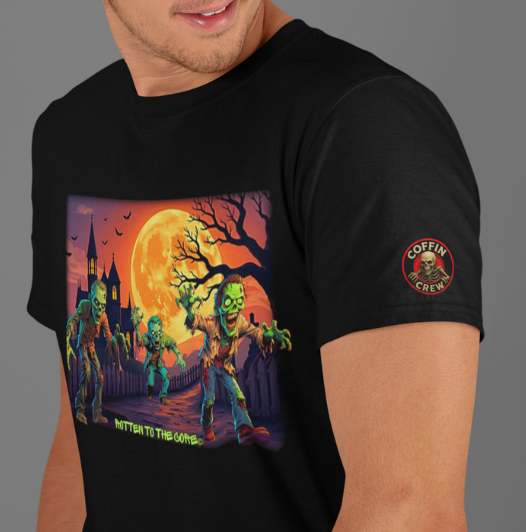 Rotten to the Core Zombie Tee – Moon March Edition
