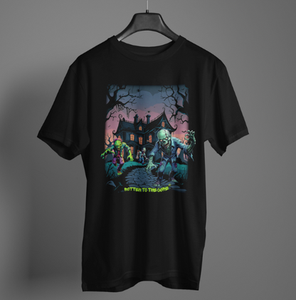 Rotten to the Core Zombie Tee – Haunted Path Edition