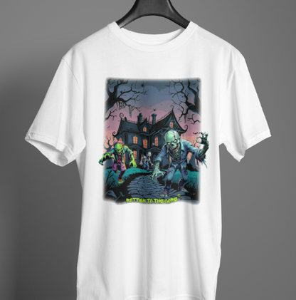 Rotten to the Core Zombie Tee – Haunted Path Edition