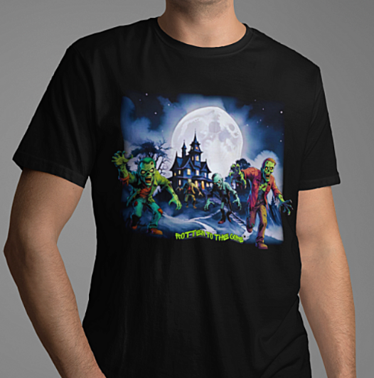 Rotten to the Core Zombie Tee – Final Stagger Edition