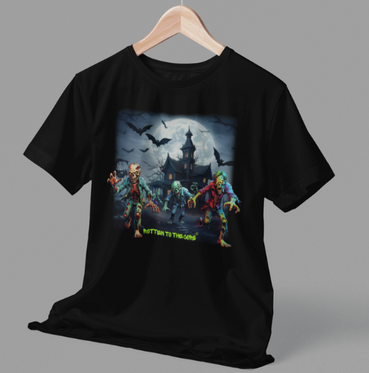 Rotten to the Core Zombie Tee – Zombie Invasion Edition
