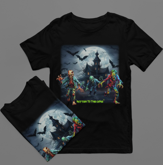 Rotten to the Core Zombie Tee – Zombie Invasion Edition