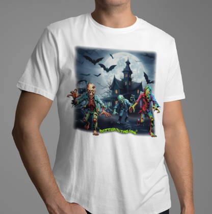 Rotten to the Core Zombie Tee – Zombie Invasion Edition