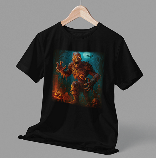 Graveriser Tee – Bone & Blaze Edition