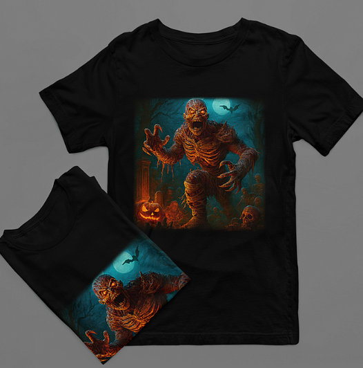 Graveriser Tee – Bone & Blaze Edition