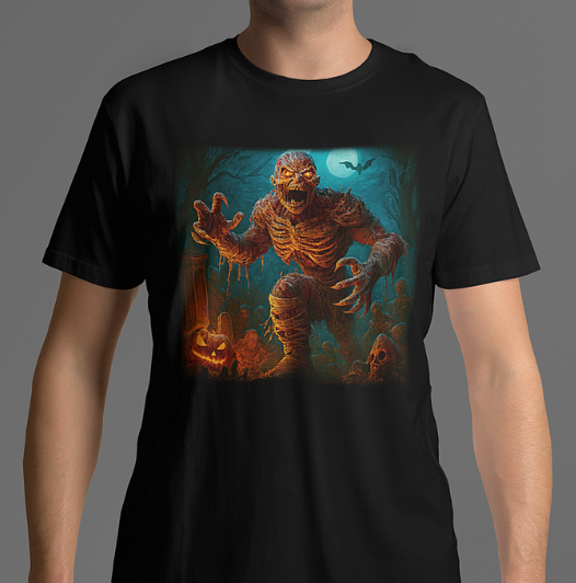 Graveriser Tee – Bone & Blaze Edition