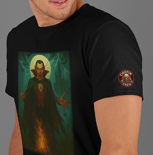 Gothtan Tee – Fang & Flame Edition